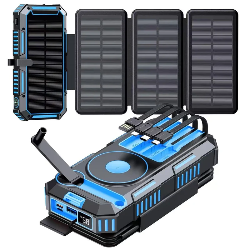 Solar-Powerbank mit kabellosem Laden von Skanto