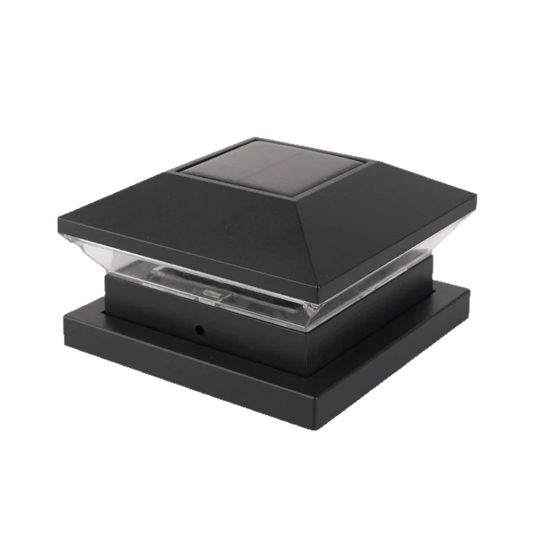Dekorative Solar-LED-Pfostenkappen-Projektionsleuchte mit exquisitem Schnitzmuster Skanto