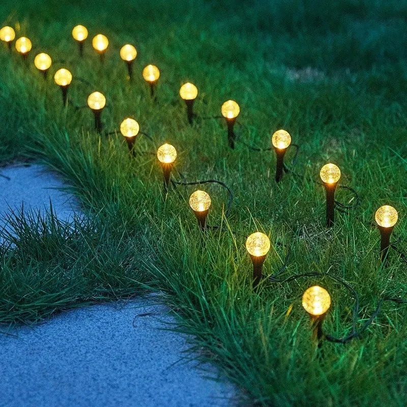 Halbmond Solar-Gartenstecker mit strukturiertem Acryl-Diffusor und warmweißer LED Skanto