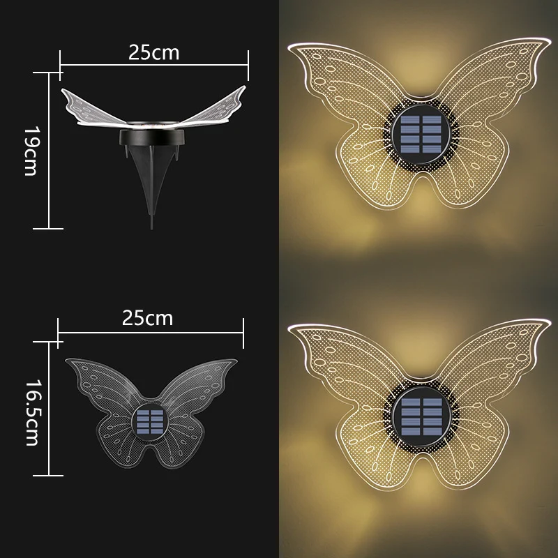 Dekoratives Solar-Acryl-Blütenblatt Gartenstecker Licht Skanto