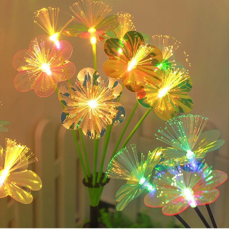Skanto Dekorativer LED-Glasfaser-Blumenstrauß Skanto