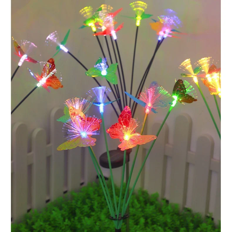 Skanto Dekorativer LED-Glasfaser-Blumenstrauß Skanto