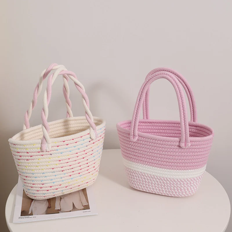 Moderne Handtasche aus geflochtenem Textil Skanto