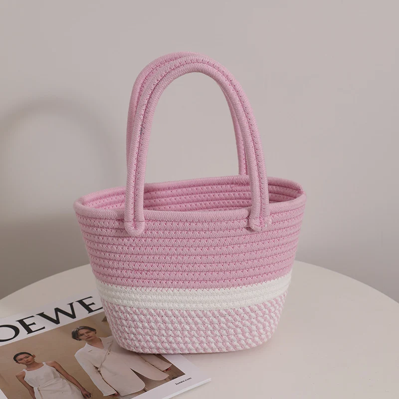 Moderne Handtasche aus geflochtenem Textil Skanto