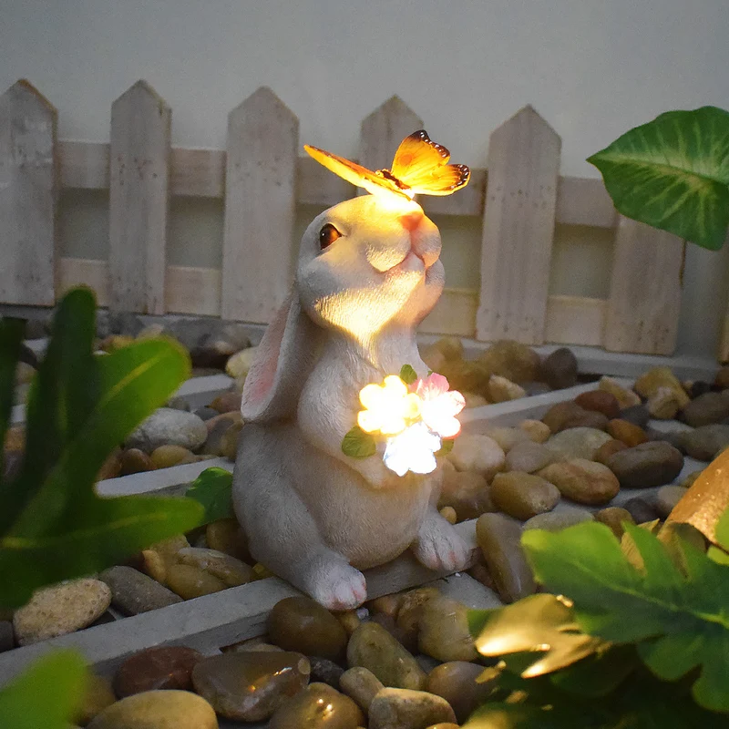 Solarbetriebene Sukkulenten-Schildkröten-Pflanzgefäß-Nachtlicht-Ornament Skanto