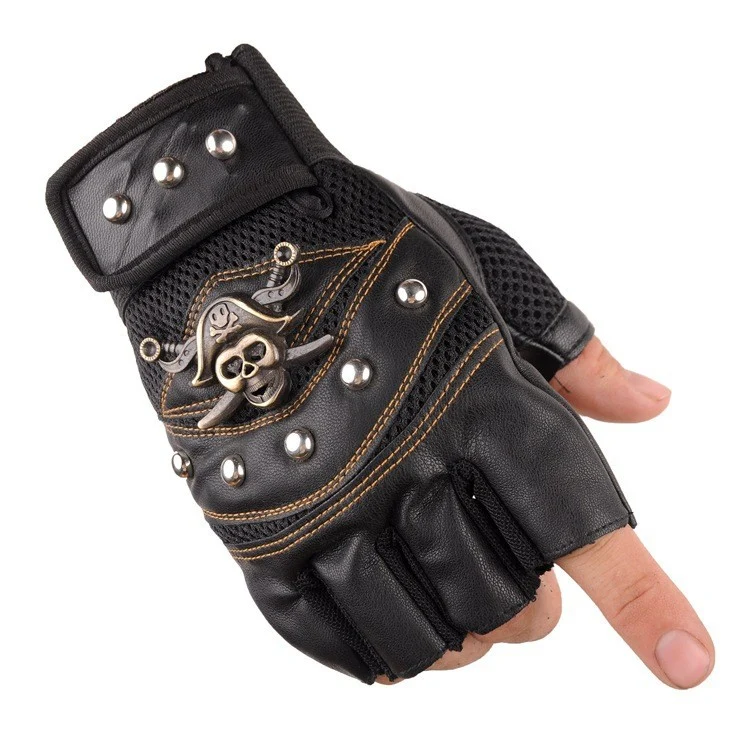 Herren Biker-Handschuhe mit atmungsaktivem Mesh-Material und robustem Design Skanto