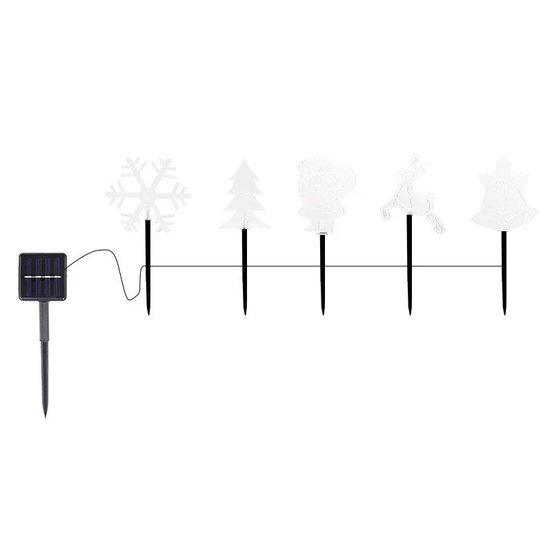 Acryl-Solar-Gartenstecker mit Feiertagsmotiv, warmweißer LED und Erdspieß Skanto