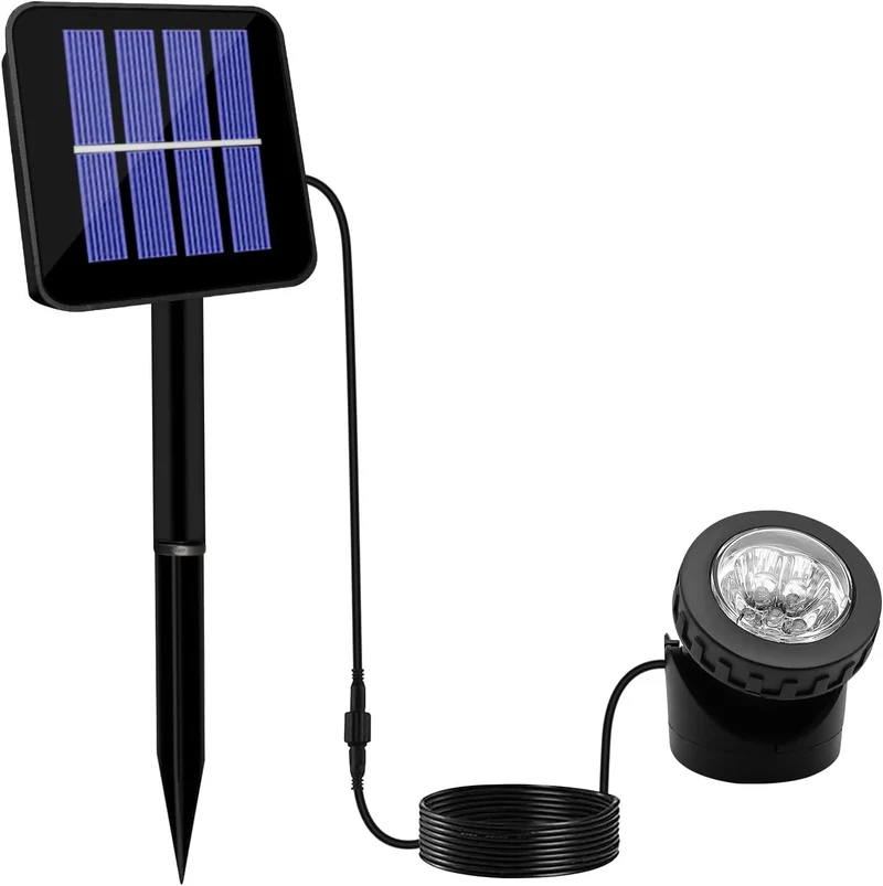Verstellbares Solar-Gartenstrahler-Set mit Erdspieß Skanto