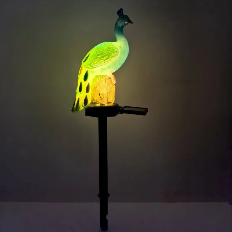 Niedliches Solar-Eichhörnchen Gartenstecker Licht mit integriertem Solarpanel und warmem LED-Glühen Skanto