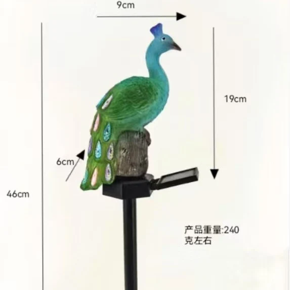 Niedliches Solar-Eichhörnchen Gartenstecker Licht mit integriertem Solarpanel und warmem LED-Glühen Skanto