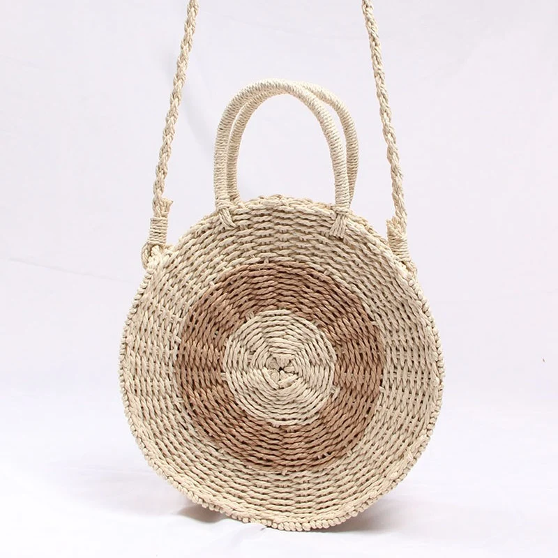 Handgemachter runder Raffia-Korb Skanto