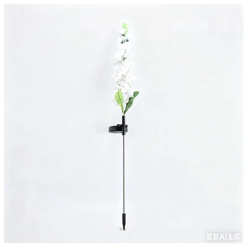 Hoher künstlicher Rittersporn-Blumenstecker mit verstellbarem Metallclip Skanto