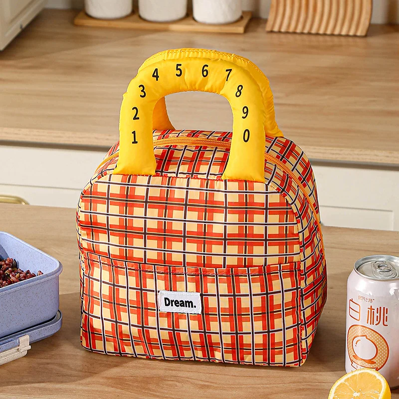 Isolierte Lunchtasche mit bunten Griffen Skanto