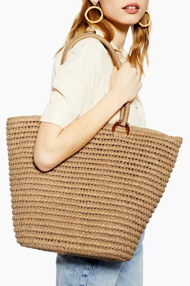 Handgefertigte Rattan-Korbtasche mit modernem Design Skanto
