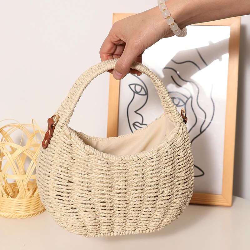 Hochwertige Handtasche aus Naturmaterial Skanto