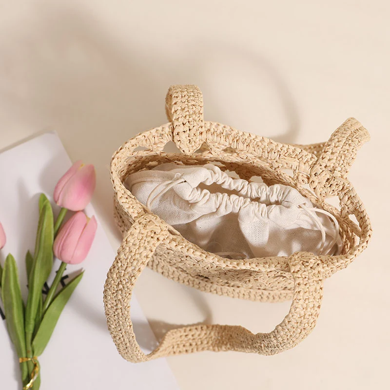 Handgefertigte Netztasche mit eleganten Trägern Skanto