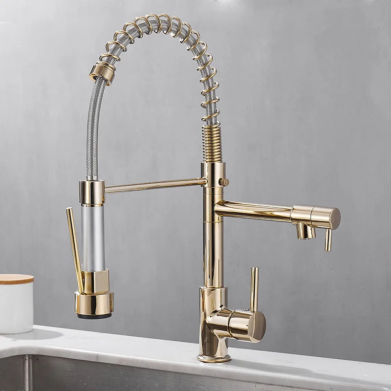 Armatur mit Doppelauslauf – Hochwertige Armatur für flexibles Spülen, einfache Installation, ideal für moderne Küchen, schwenkbar und langlebig | Skanto