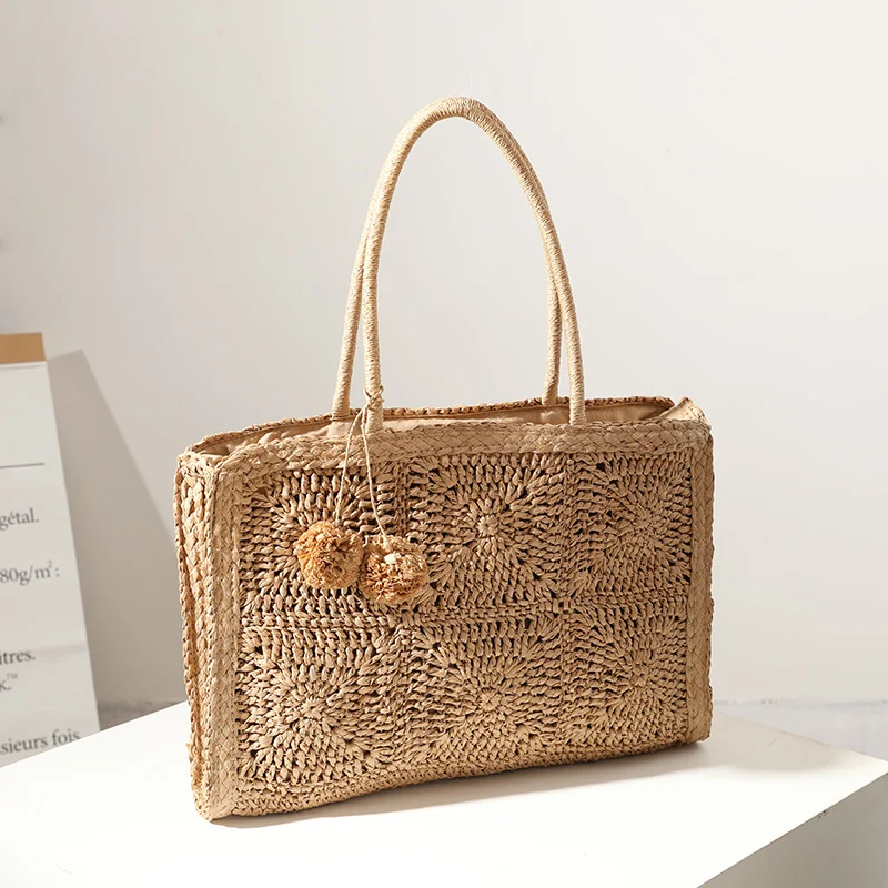 Handgemachte Makramee Strandtasche Skanto
