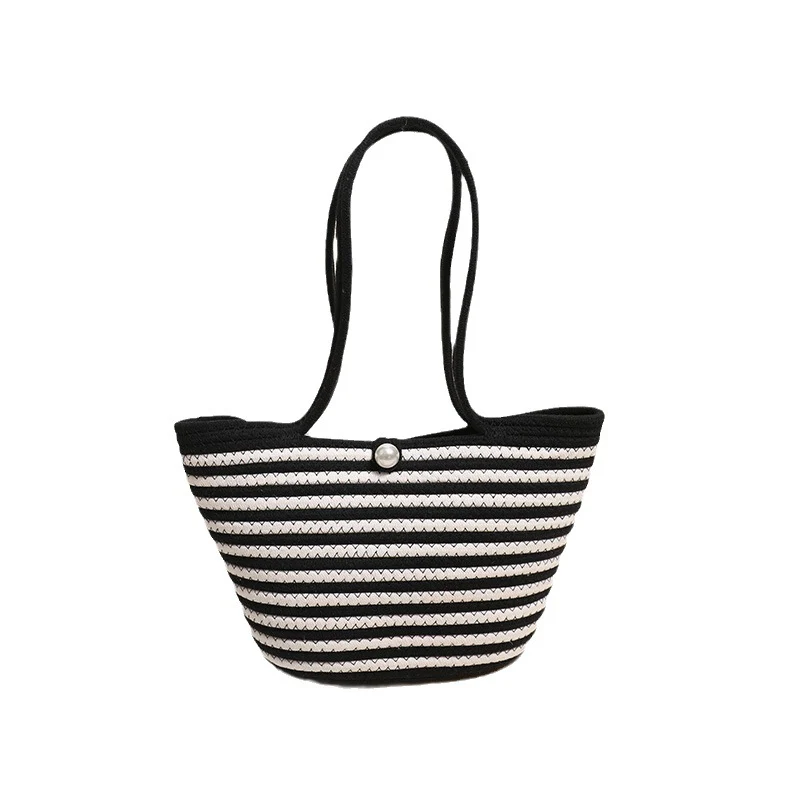 Trendige Handtasche mit stylischen Streifen Skanto