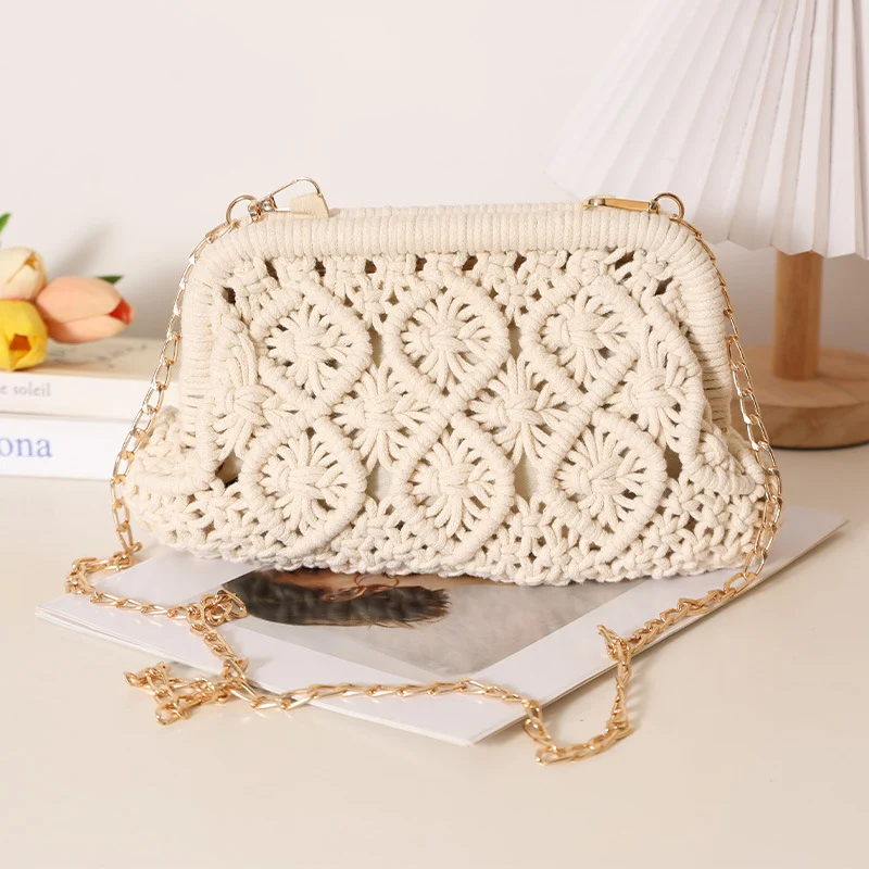 Handgeknüpfte Crossbody Bag im Boho-Stil Skanto