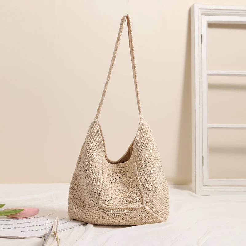 Handgeknüpfte Tote Bag im modernen Makramee-Stil Skanto