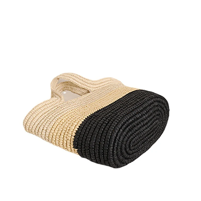 Handgemachte, strapazierfähige Strandtasche mit fröhlichem Zickzackmuster Skanto