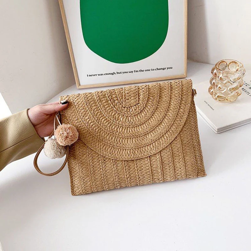 Stilvolle handgefertigte Clutch aus Naturmaterial Skanto