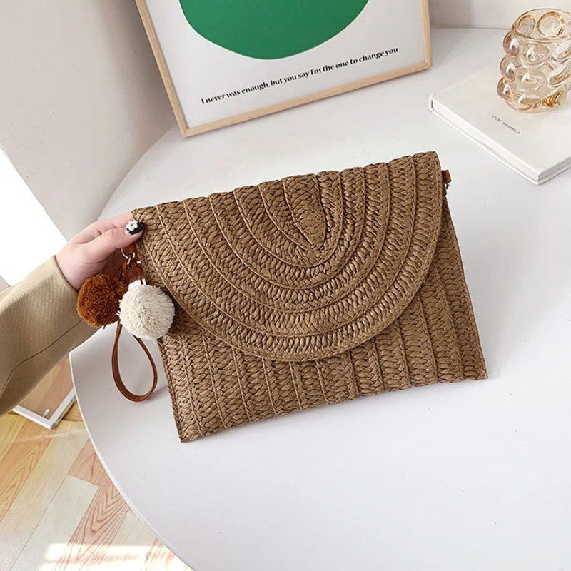 Stilvolle handgefertigte Clutch aus Naturmaterial Skanto
