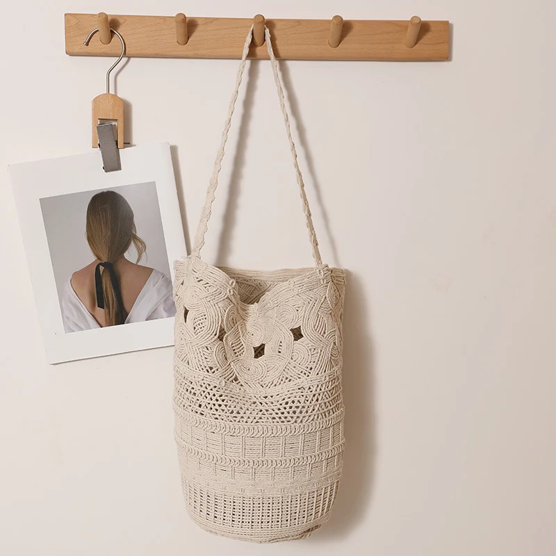Gehäkelte Baumwolltasche Skanto