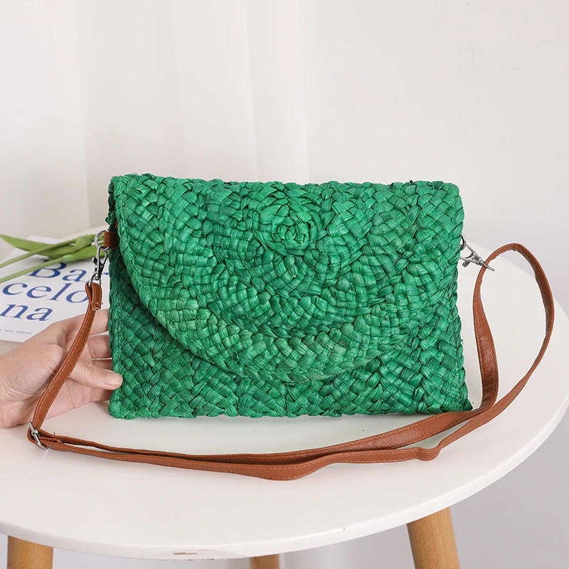 Handgemachte Korbtasche mit elegantem Wellenmuster Skanto