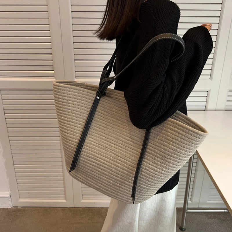 Elegante Shopper-Tasche mit Textur Skanto