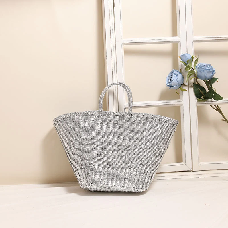 Elegante gewebte Korbtasche mit stabilen Griffen Skanto