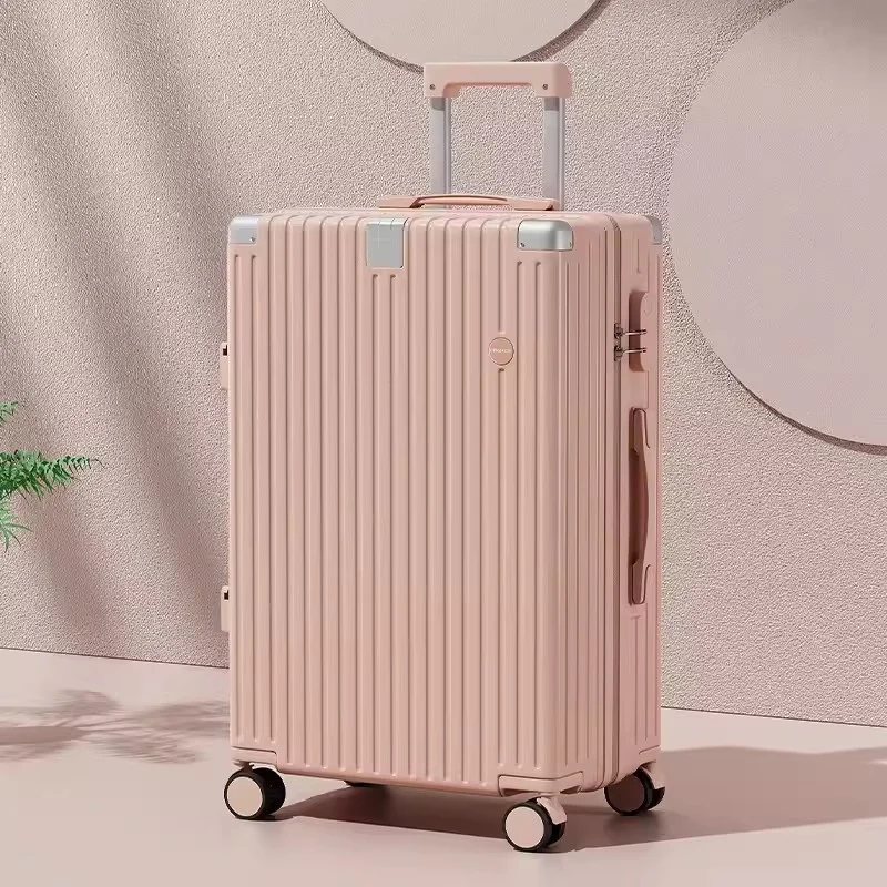 Damen stilvoller strukturierter Spinner-Koffer Skanto