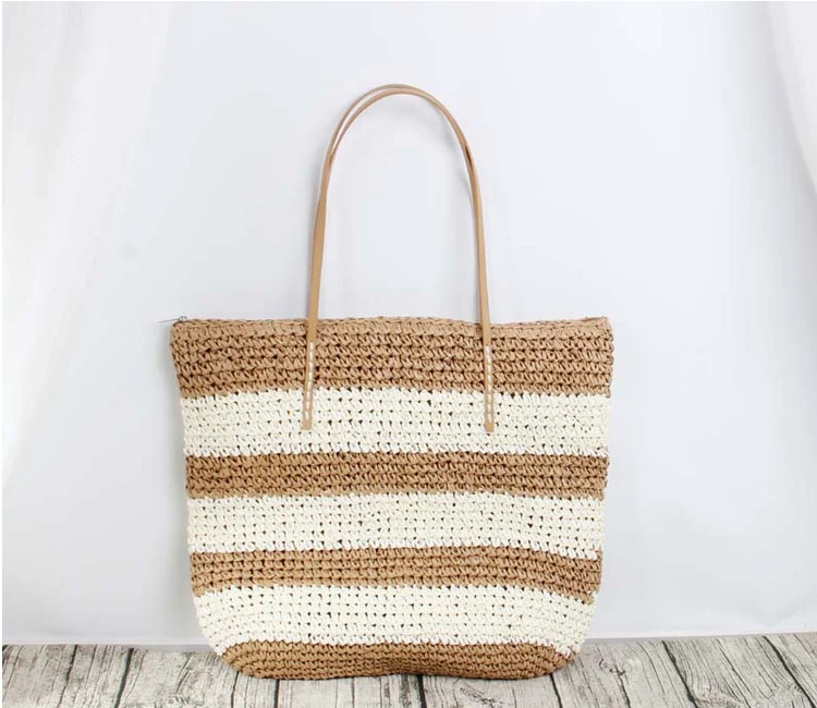 Große Rattan-Tragetasche mit stabilen Henkeln Skanto