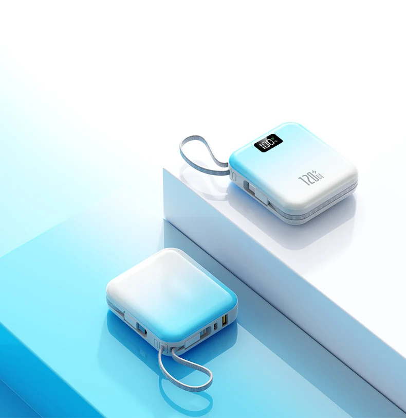 Tragbare Powerbank mit Digitalanzeige und hoher Kapazität Skanto