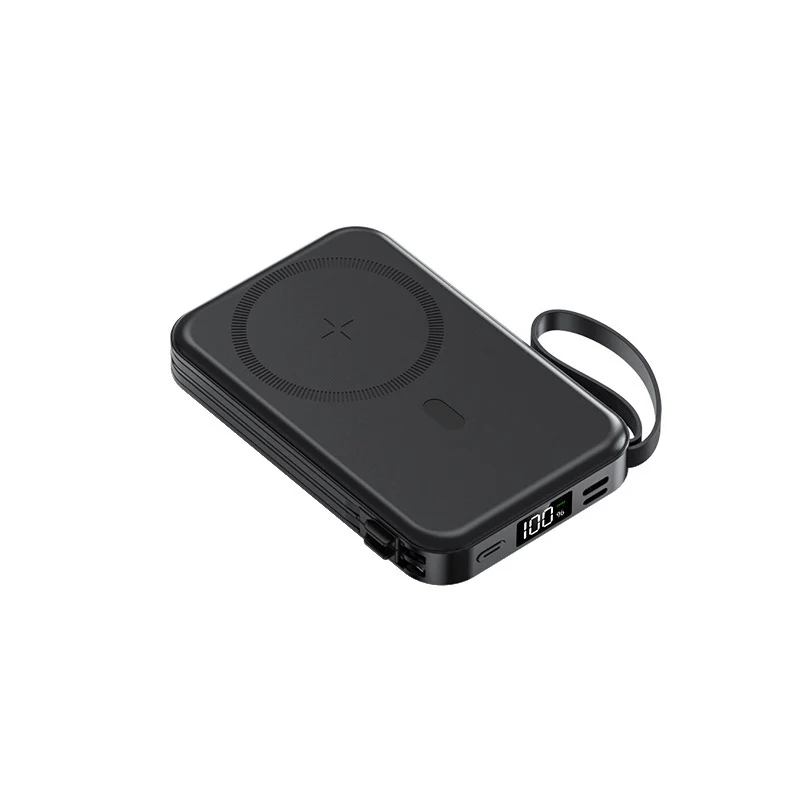 Tragbare kabellose Powerbank mit integriertem Ladepad Skanto