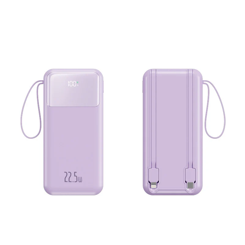 Tragbare Powerbank mit extra Handschlaufe und smartem LED-Display Skanto