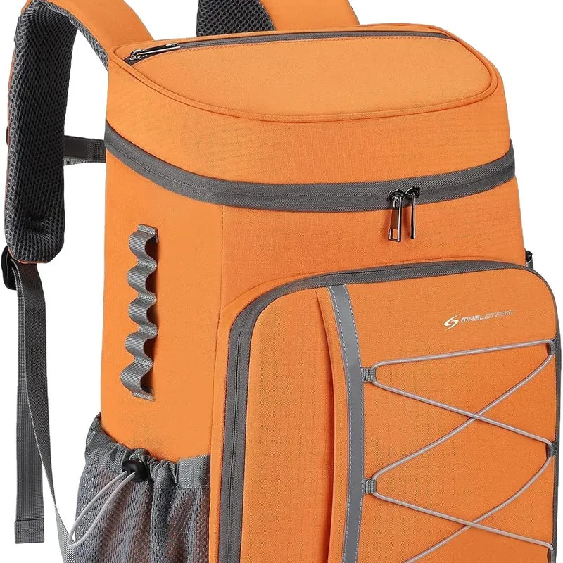Unisex isolierter Picknick-Rucksack mit integriertem Kühler, Flaschenhalter und verstellbarem Gurtsystem Skanto