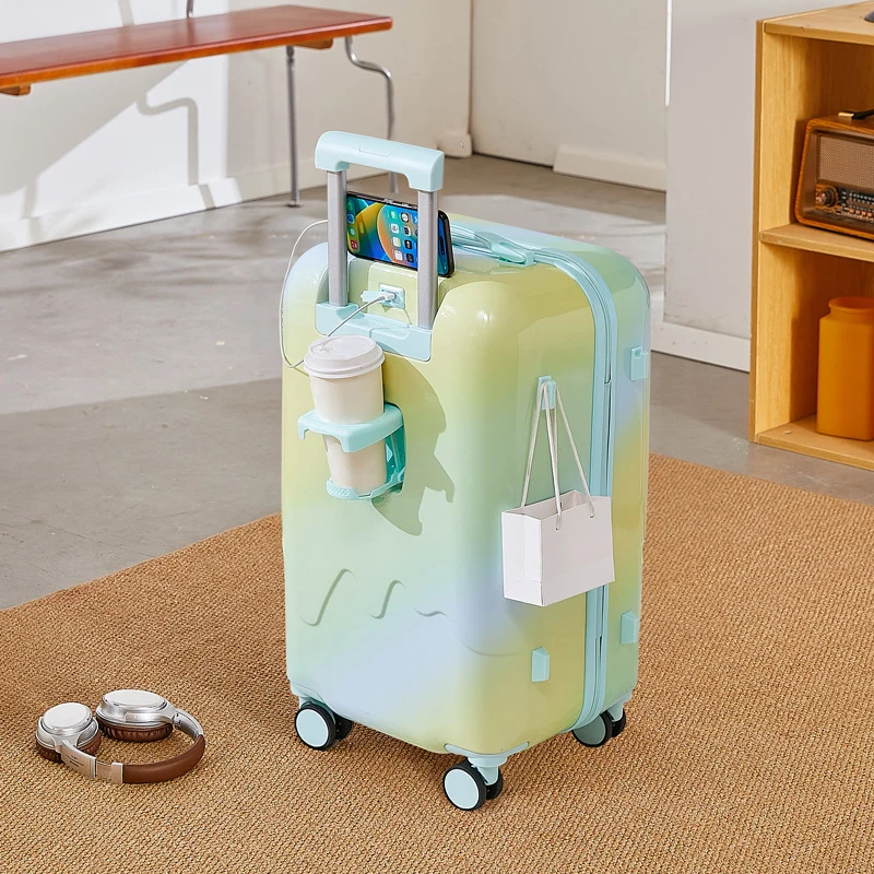Unisex Smarter Spinner-Koffer mit Stauraum Skanto