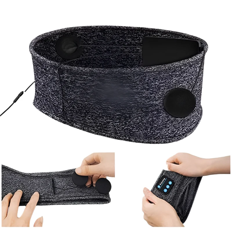 SnoozeMelody – Schalldichte Bluetooth-Schlafmaske für ruhige Nächte Skanto