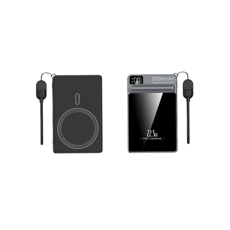 Tragbare Powerbank mit kabelloser Ladefunktion von Skanto
