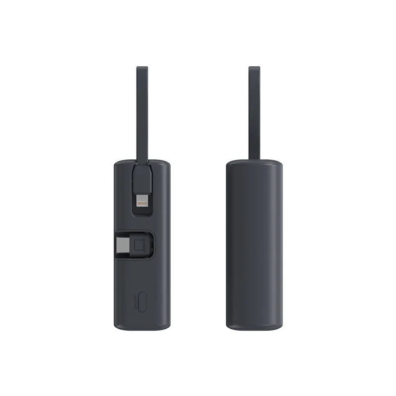 Tragbare Powerbank mit integriertem Ladekabel und Schnellladefunktion Skanto