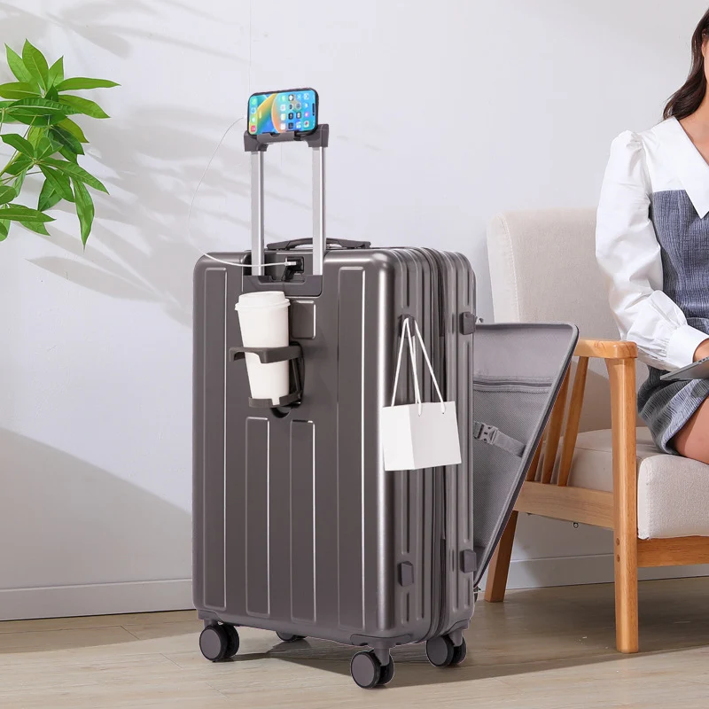 Unisex Smarter Hartschalen-Reisekoffer Skanto