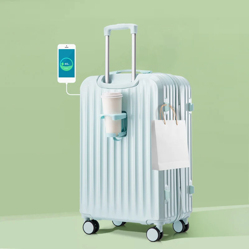 Unisex Smarter Hartschalen-Reisekoffer mit Ladefunktion Skanto