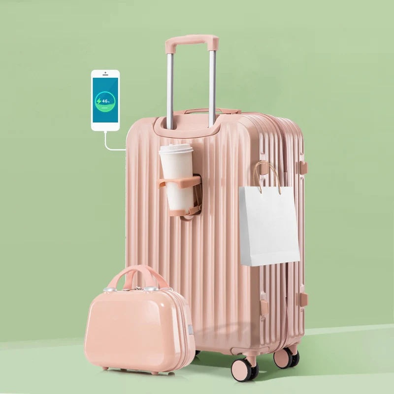 Unisex Smarter Hartschalen-Reisekoffer mit Ladefunktion Skanto