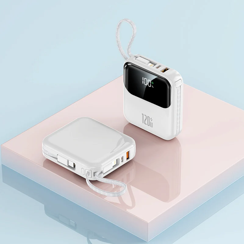 Tragbare Powerbank mit digitalem LCD-Display und stabiler Schnellladefunktion Skanto