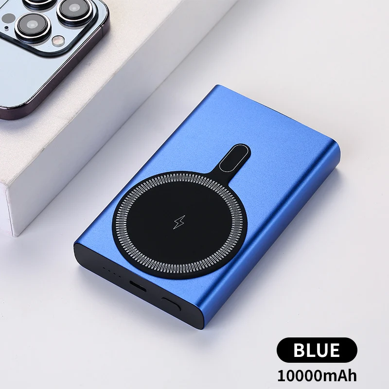 Tragbare magnetische Powerbank mit schneller induktiver Ladefunktion Skanto