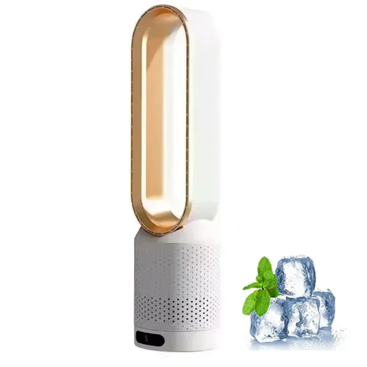 Tragbarer blattloser Ventilator mit Luftreinigung und Fernbedienung | Skanto