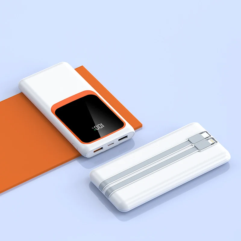 Powerbank mit integrierter Schnellladefunktion und Digitalanzeige Skanto