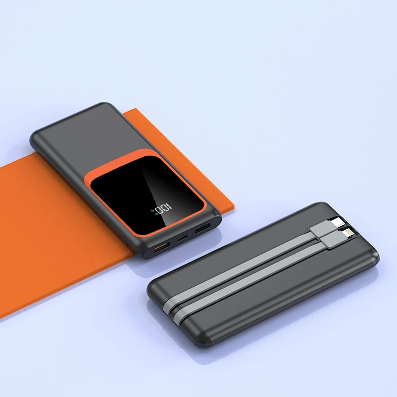 Powerbank mit integrierter Schnellladefunktion und Digitalanzeige Skanto